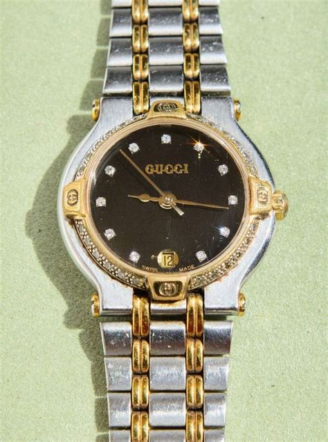 vintage gucci diamond watches